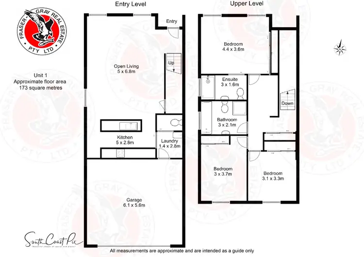 Floorplan of Homely townhouse listing, 1/36 Train Street, Broulee NSW 2537