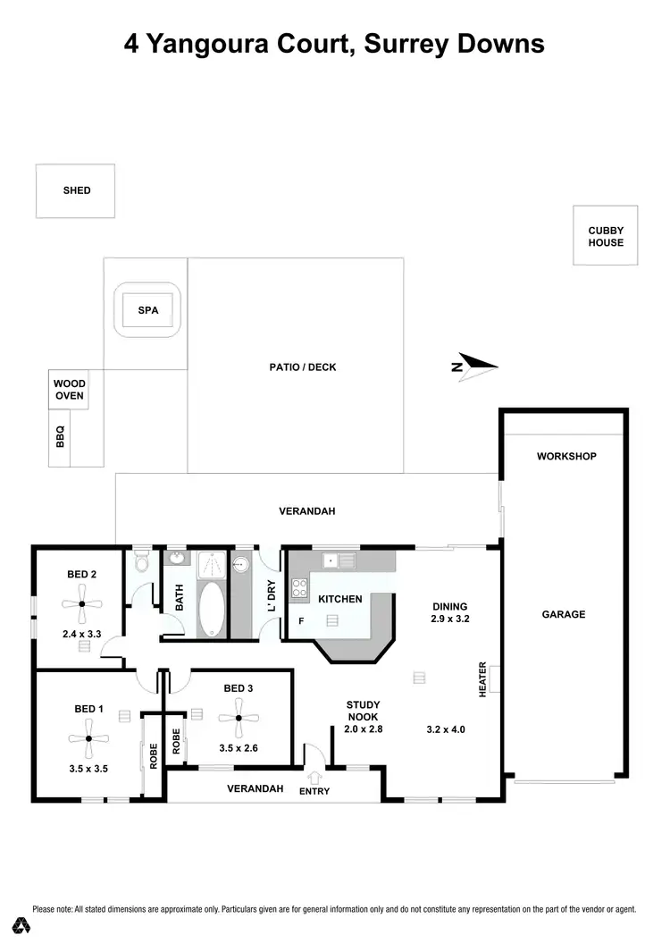 Floorplan of Homely house listing, 4 Yangoura Court, Surrey Downs SA 5126