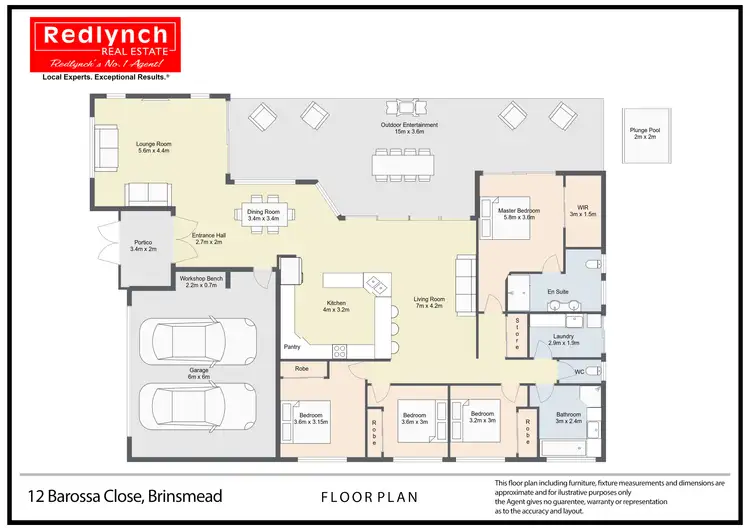 Floorplan of Homely house listing, 12 BAROSSA CLOSE, Brinsmead QLD 4870