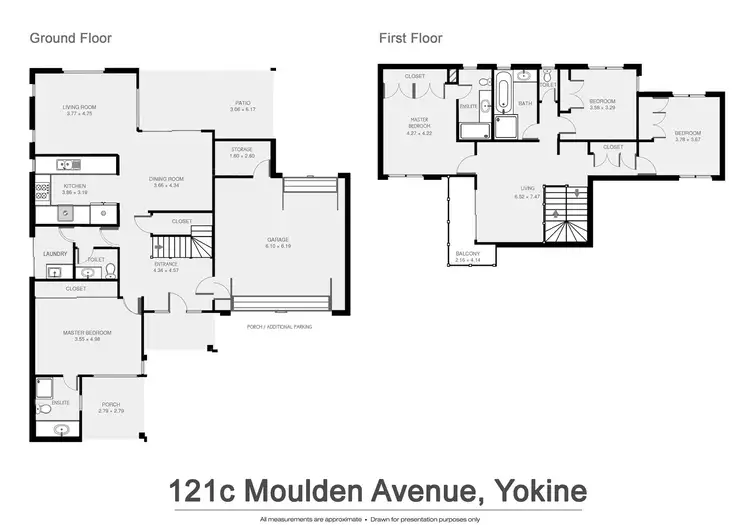 Floorplan of Homely townhouse listing, 121C Moulden Avenue, Yokine WA 6060