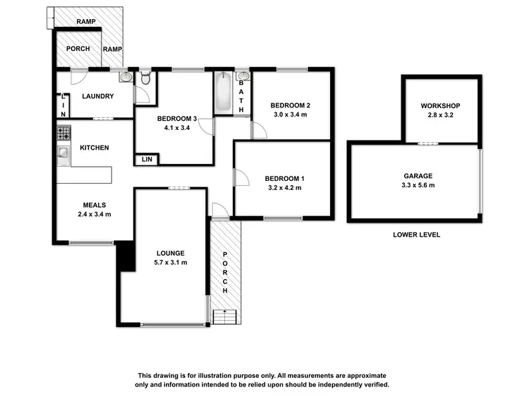 Floorplan of Homely house listing, 4 Holloway Crescent, Mount Gambier SA 5290