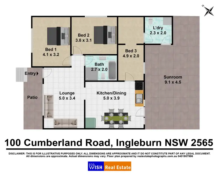 Floorplan of Homely house listing, 100 Cumberland Road, Ingleburn NSW 2565
