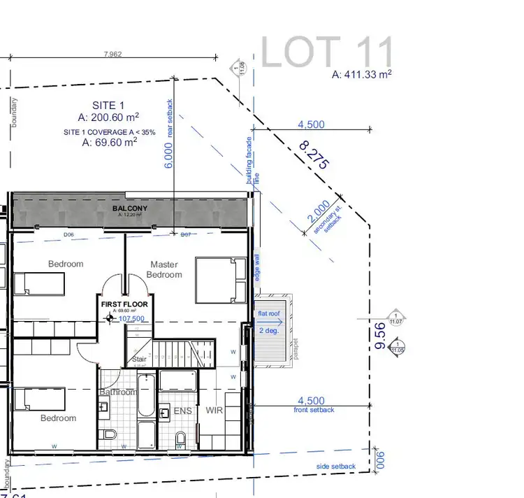 Floorplan of Homely semi-detached listing, Lot 11 36 Byron Road, Leppington NSW 2179