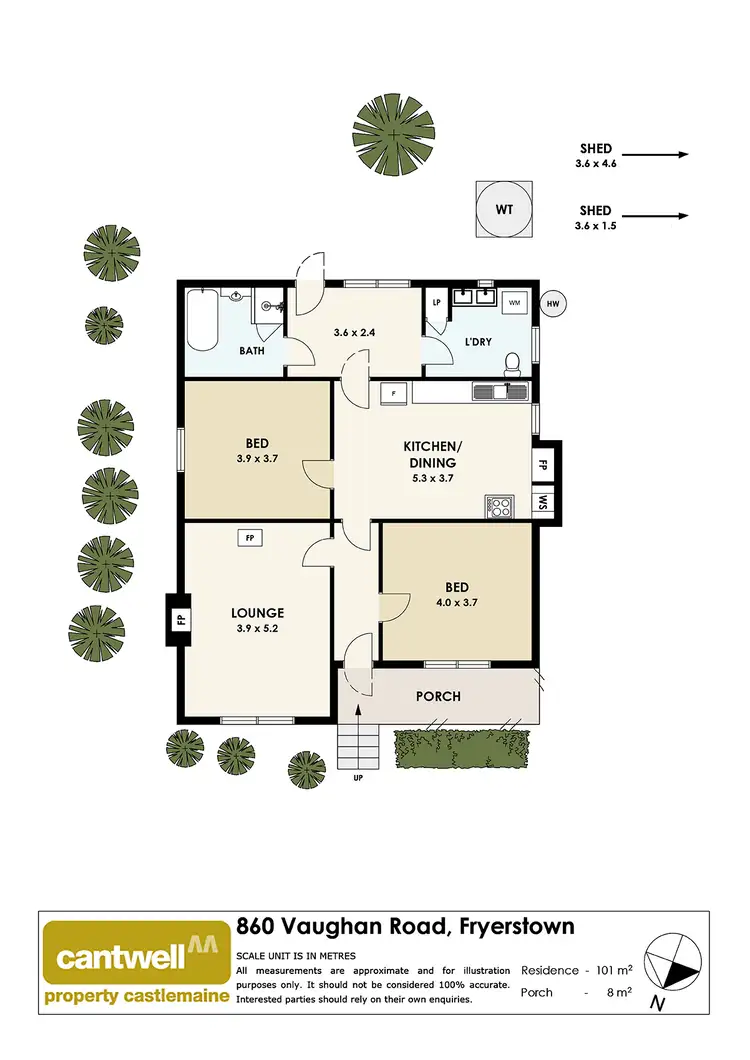 Floorplan of Homely house listing, 860 Vaughan Road, Fryerstown VIC 3451