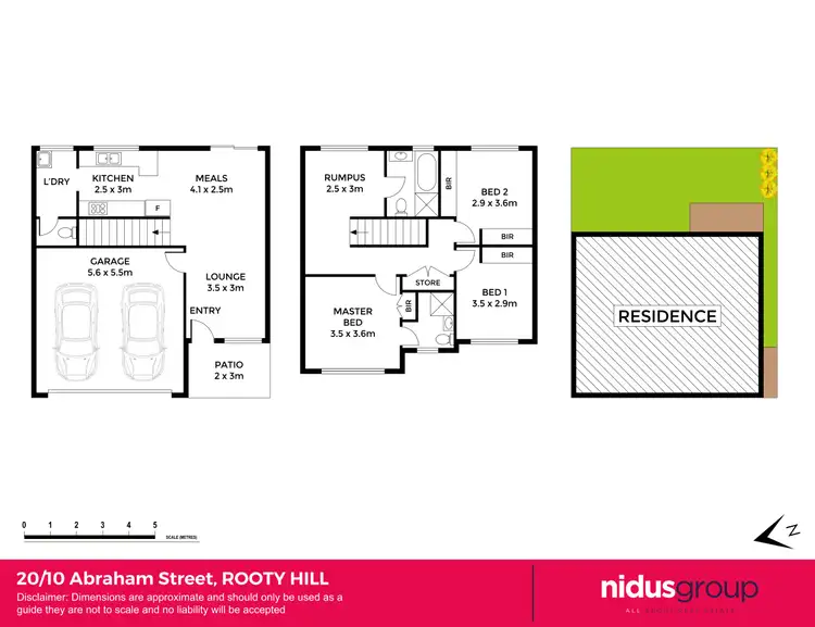Floorplan of Homely townhouse listing, 20/10 Abraham Street, Rooty Hill NSW 2766