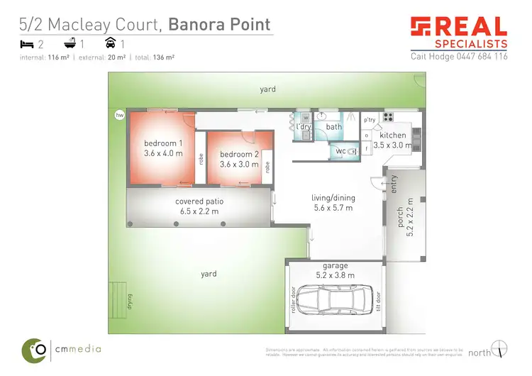 Floorplan of Homely villa listing, 5/2 Macleay Court, Banora Point NSW 2486