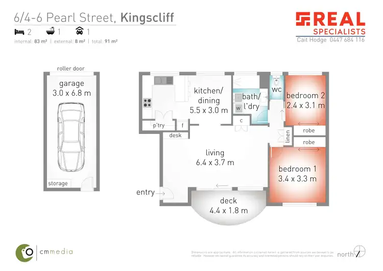 Floorplan of Homely unit listing, 6/4-6 Pearl Street, Kingscliff NSW 2487