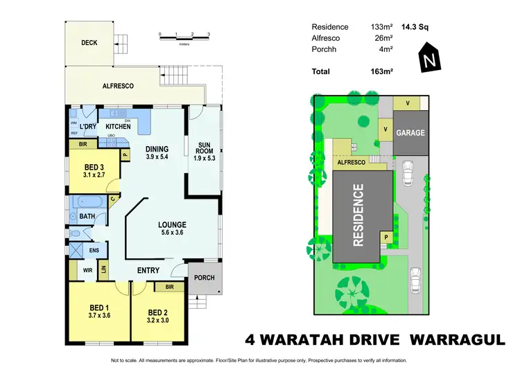 Floorplan of Homely house listing, 4 Waratah Drive, Warragul VIC 3820