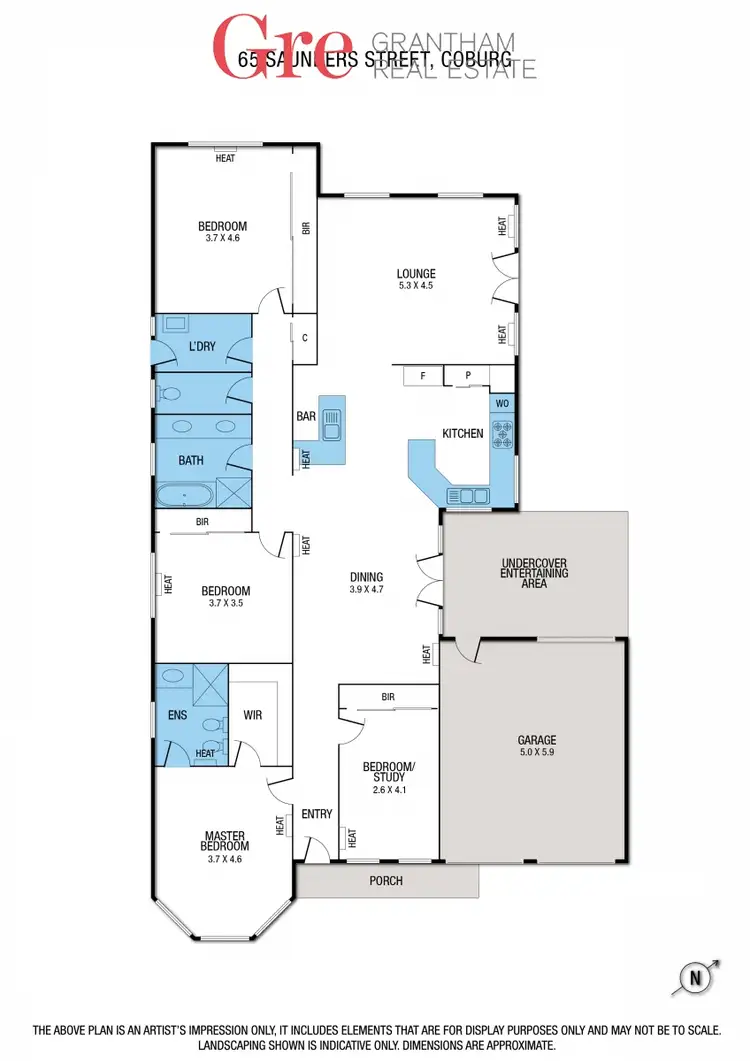 Floorplan of Homely house listing, 65 Saunders Street, Coburg VIC 3058