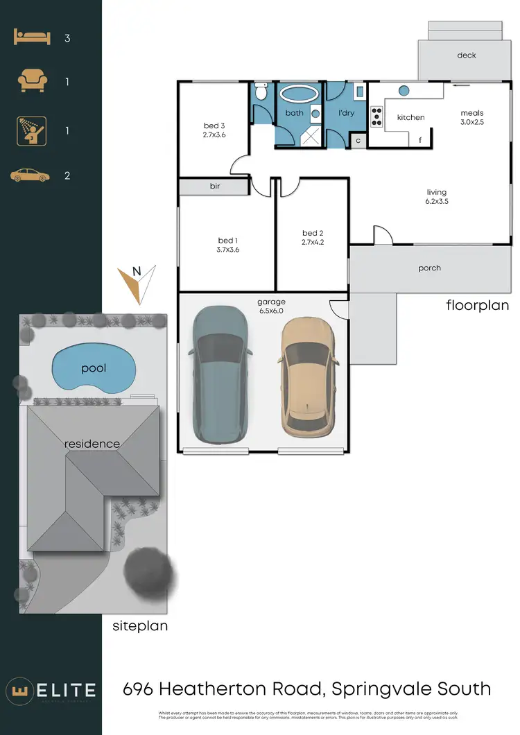 Floorplan of Homely house listing, 696 Heatherton Road, Springvale South VIC 3172