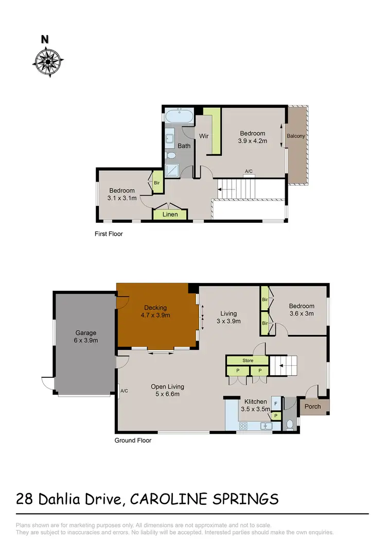 Floorplan of Homely house listing, 28 Dahlia Drive, Caroline Springs VIC 3023