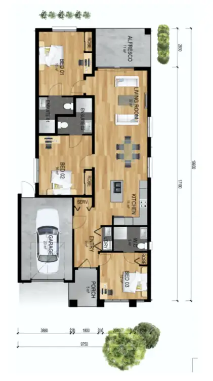 Floorplan of Homely house listing, Orchard Square at Gao Circuit, Bacchus Marsh VIC 3340