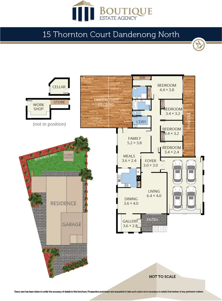 Floorplan of Homely house listing, 15 Thornton Court, Dandenong North VIC 3175