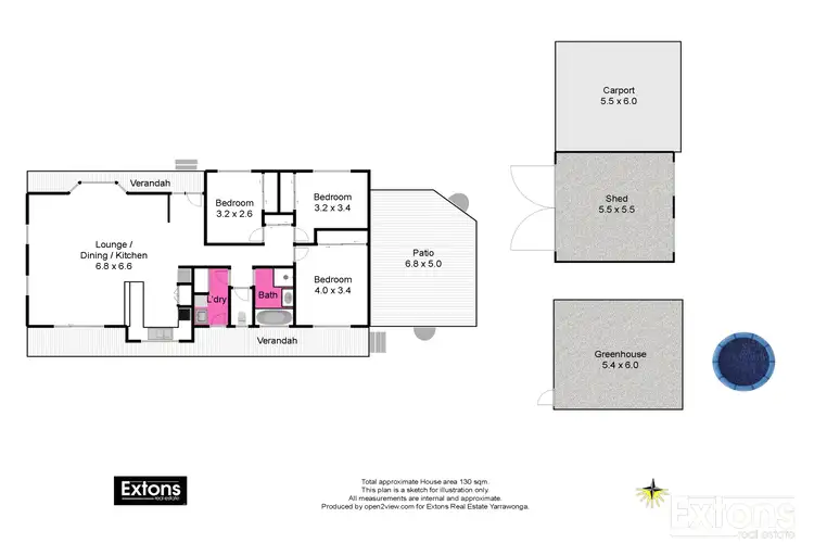 Floorplan of Homely house listing, 20 MALLON STREET, Tungamah VIC 3728
