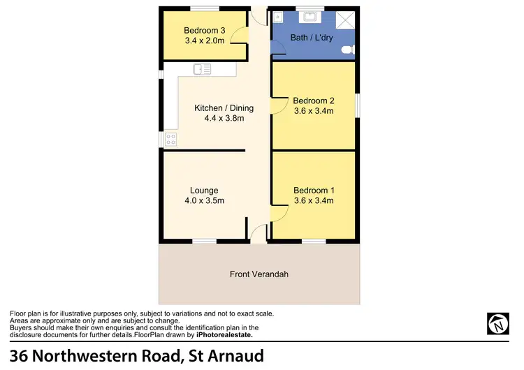 Floorplan of Homely house listing, 36 North Western Road, St Arnaud VIC 3478