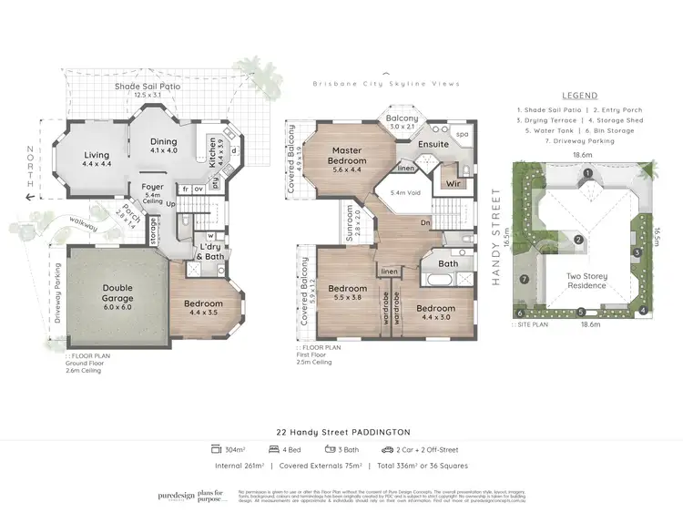 Floorplan of Homely house listing, 22 Handy Street, Paddington QLD 4064