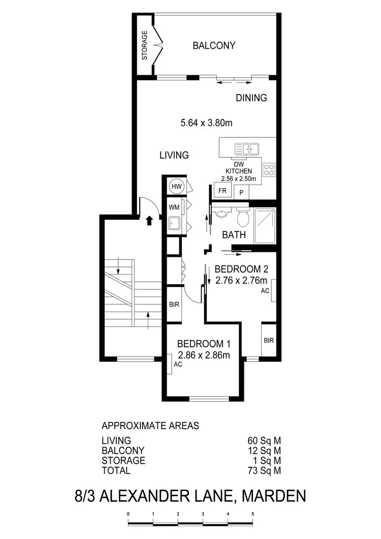 Floorplan of Homely apartment listing, 8/3 Alexander Lane, Marden SA 5070