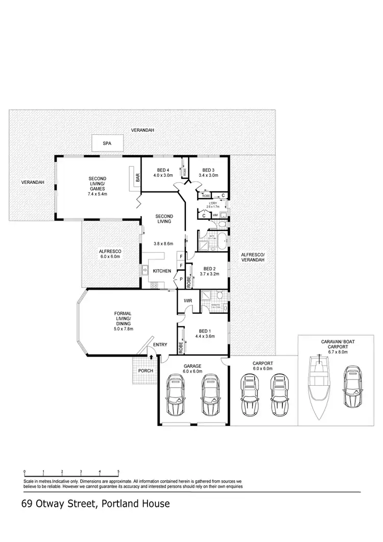 Floorplan of Homely house listing, 69 Otway Street, Portland VIC 3305