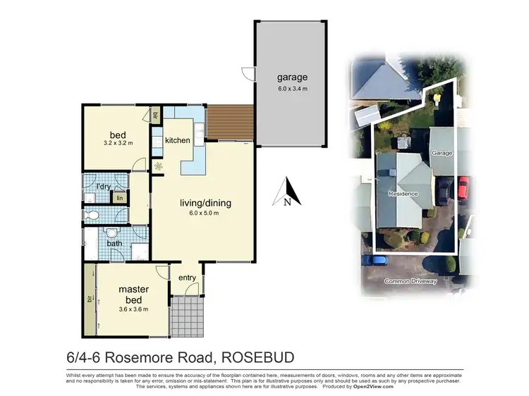 Floorplan of Homely unit listing, 6/4-6 Rosemore Road, Rosebud VIC 3939