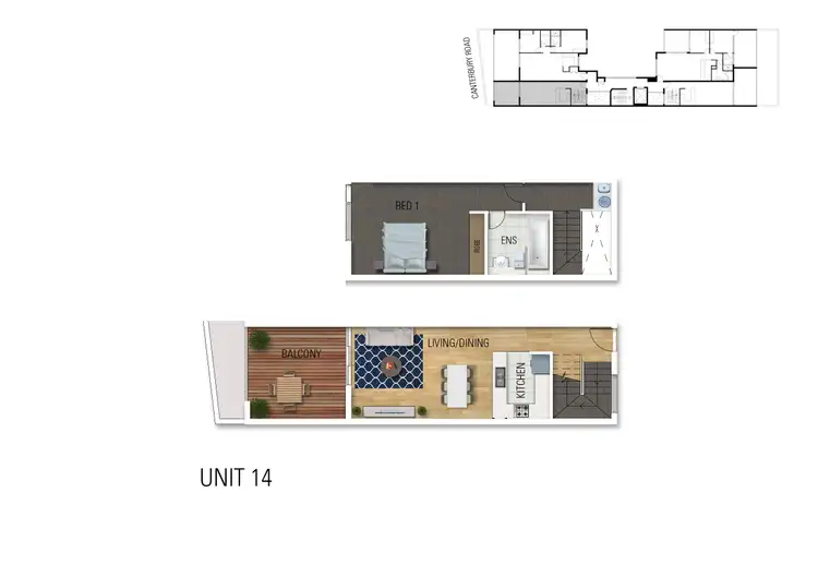 Floorplan of Homely apartment listing, 14/702-704 Canterbury Road, Belmore NSW 2192
