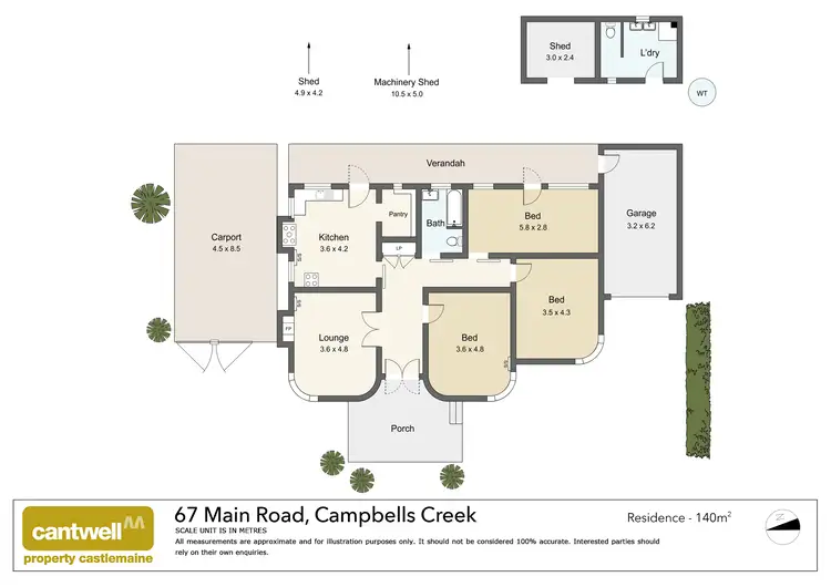 Floorplan of Homely house listing, 67 Main Road, Campbells Creek VIC 3451