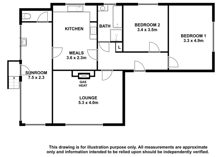 Floorplan of Homely house listing, 1 Montgomery Avenune, Mount Gambier SA 5290