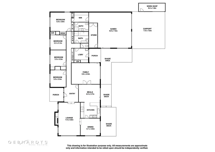 Floorplan of Homely house listing, 6 Bengalee Crescent, Mount Gambier SA 5290