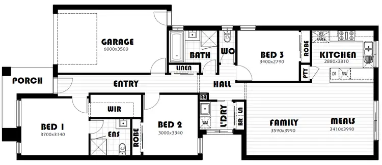 Floorplan of Homely house listing, 95 Bingham Circuit, Thornhill Park VIC 3335