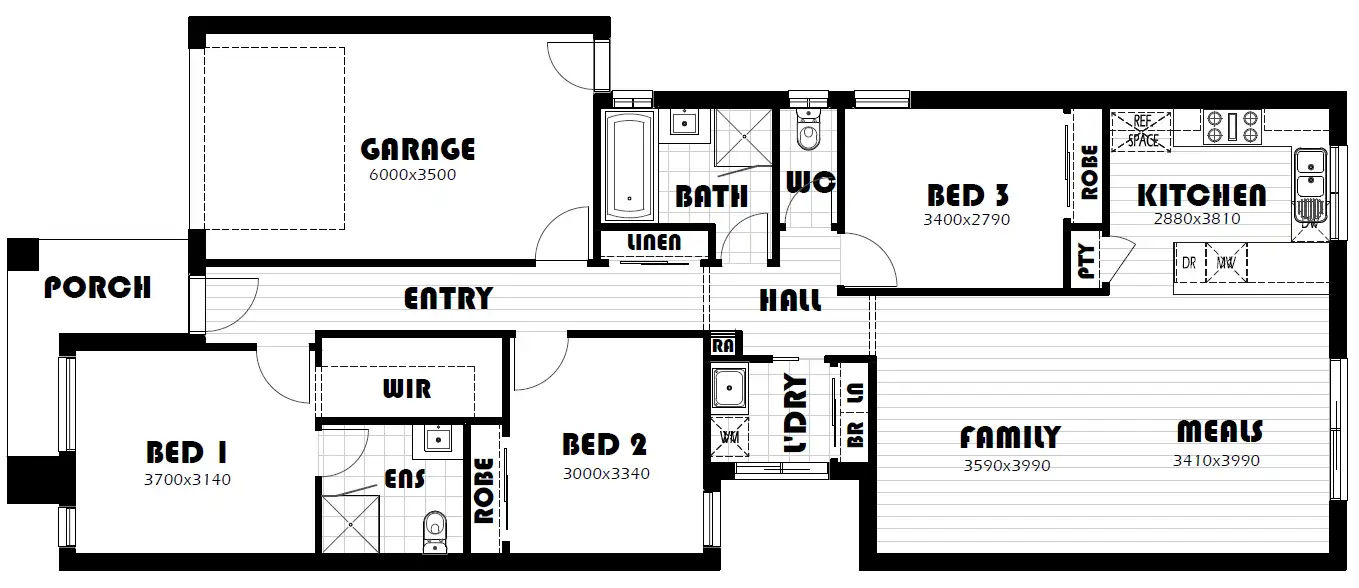 Floorplan of Homely house listing, 95 Bingham Circuit, Thornhill Park VIC 3335