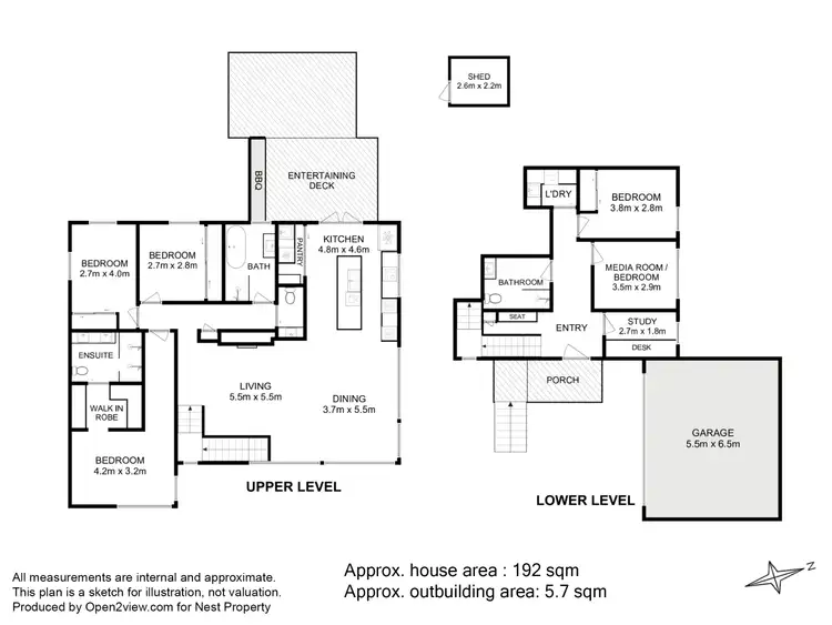 Floorplan of Homely house listing, 2 Goodhart Place, Sandy Bay TAS 7005