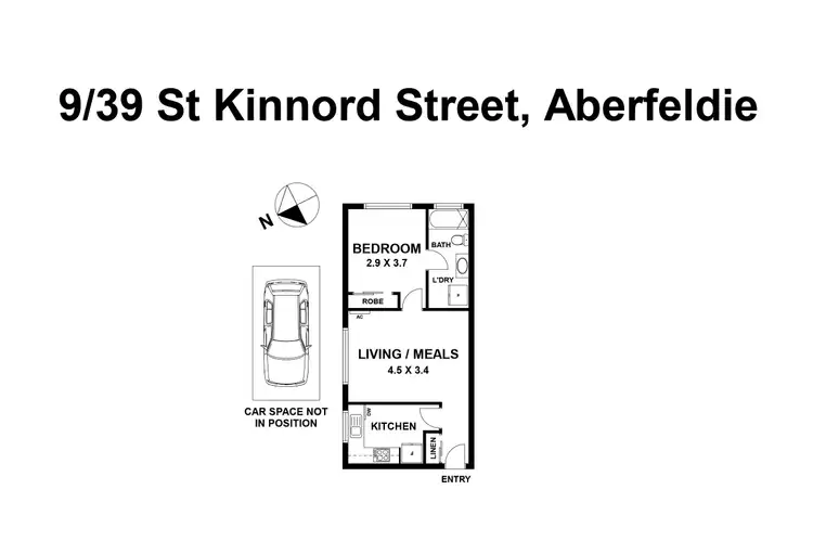 Floorplan of Homely apartment listing, 9/39 St Kinnord Street, Aberfeldie VIC 3040