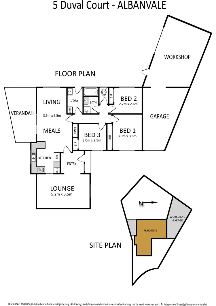 Floorplan of Homely house listing, 5 Duval Court, Albanvale VIC 3021