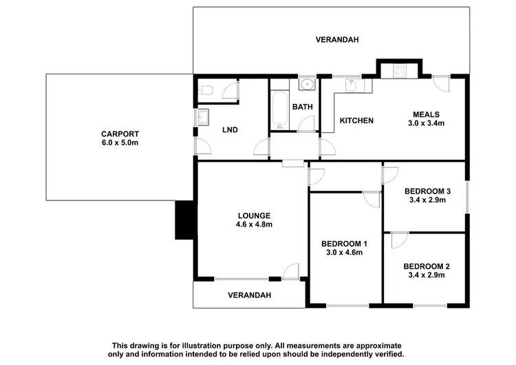 Floorplan of Homely house listing, 20 Railway Terrace West, Tantanoola SA 5280