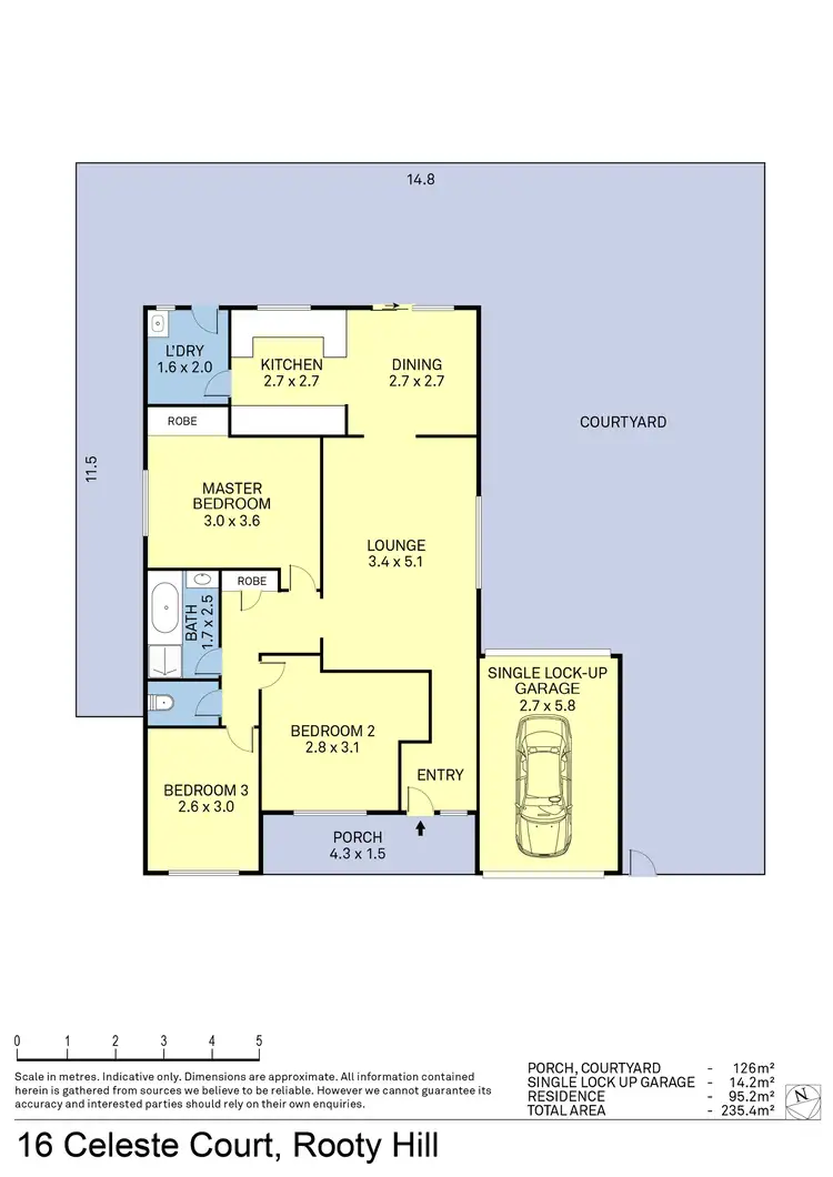 Floorplan of Homely house listing, 16 Celeste Court, Rooty Hill NSW 2766