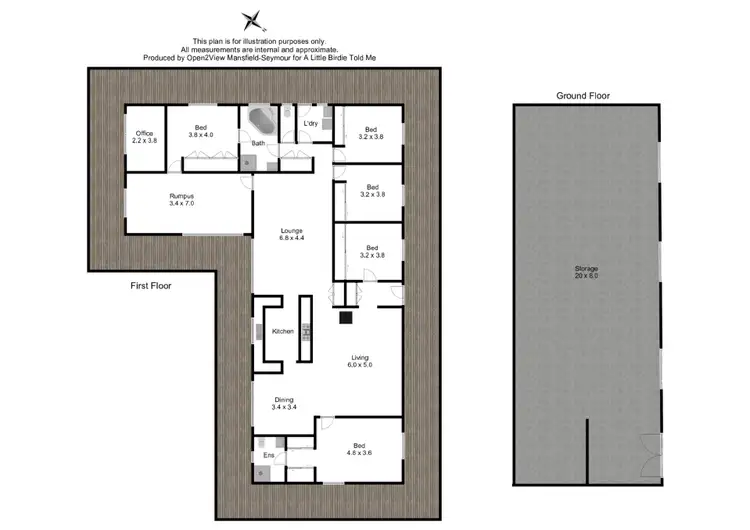 Floorplan of Homely rural property listing, 135 CLEARVIEW COURT, Tallarook VIC 3659