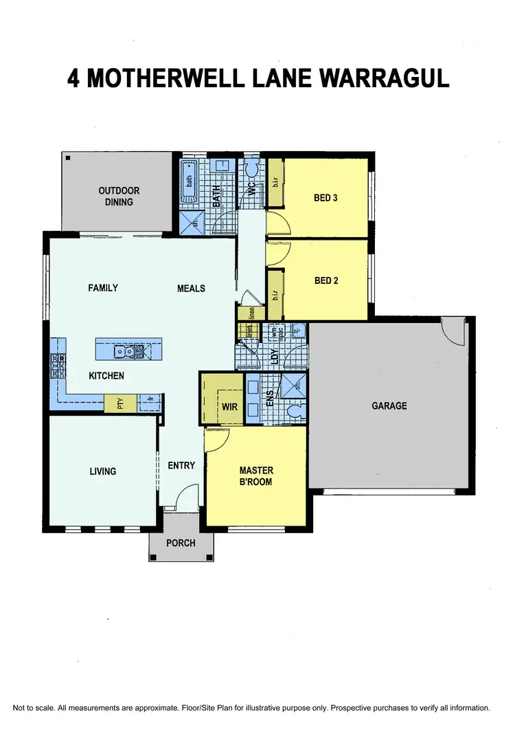 Floorplan of Homely townhouse listing, 6 Motherwell Lane, Warragul VIC 3820