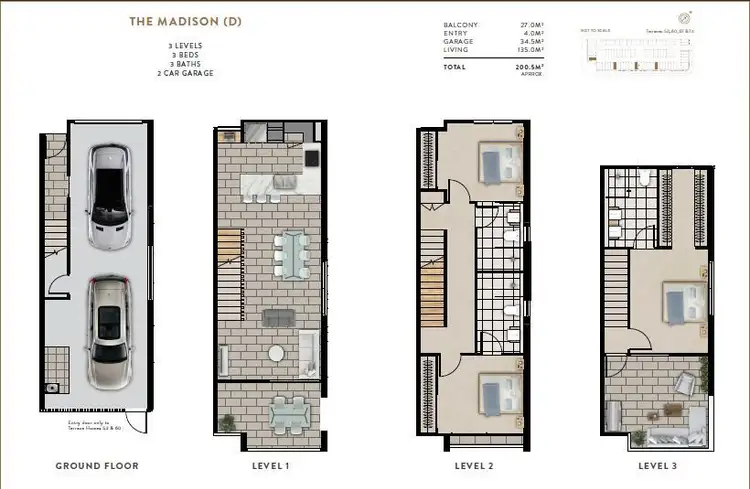 Floorplan of Homely townhouse listing, 67/24 Kurilpa Street, West End QLD 4101