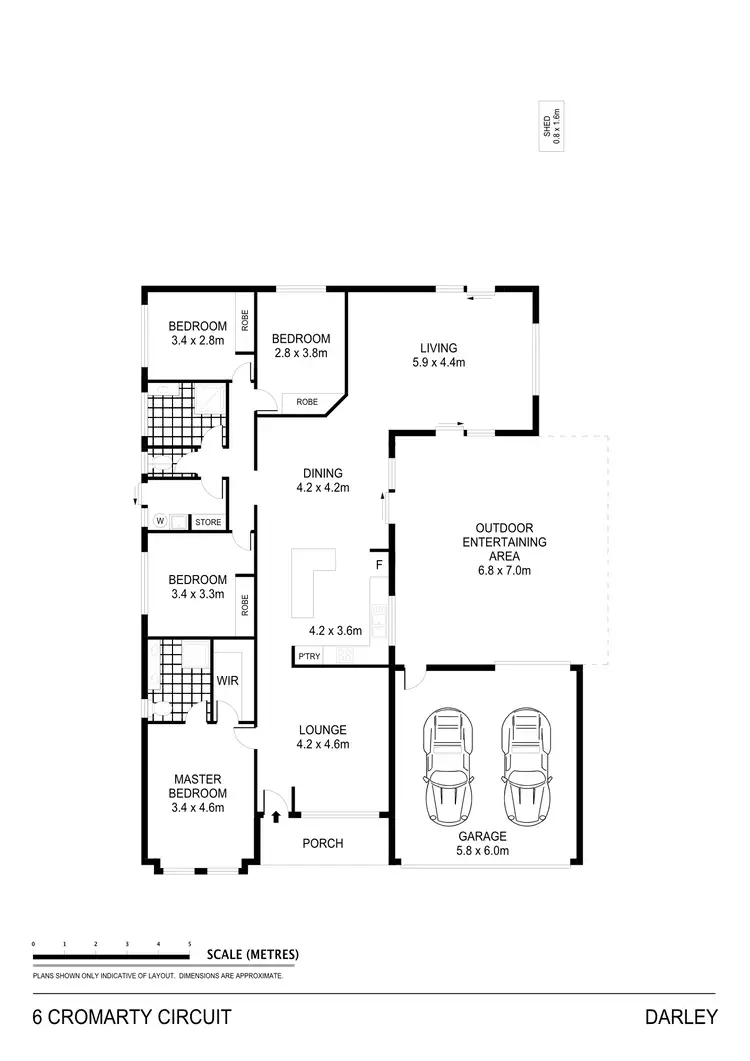 Floorplan of Homely house listing, 6 Cromarty Circuit, Darley VIC 3340