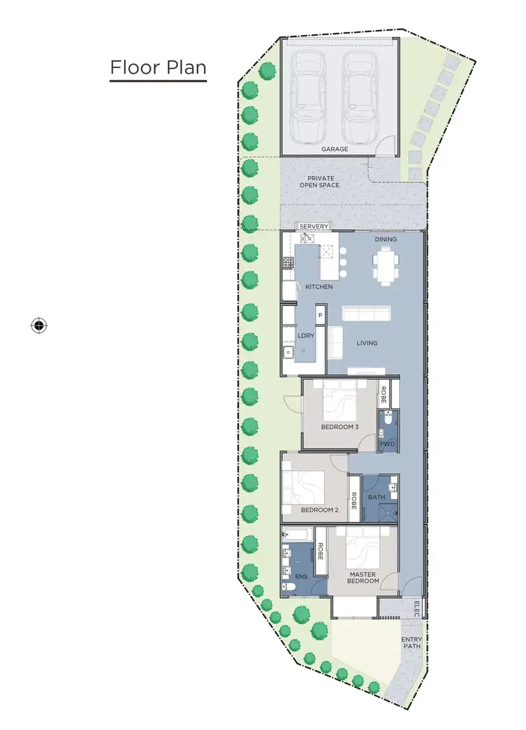 Floorplan of Homely townhouse listing, 7/10 Ducal Parkway, Mernda VIC 3754