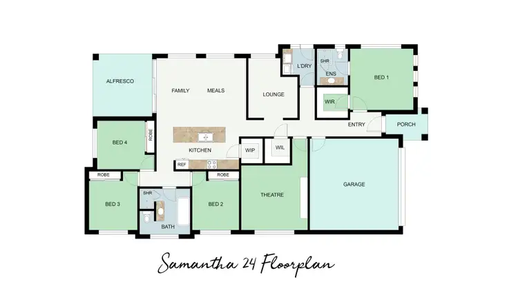 Floorplan of Homely house listing, Lot 4349 Heffernan St, Oran Park NSW 2570