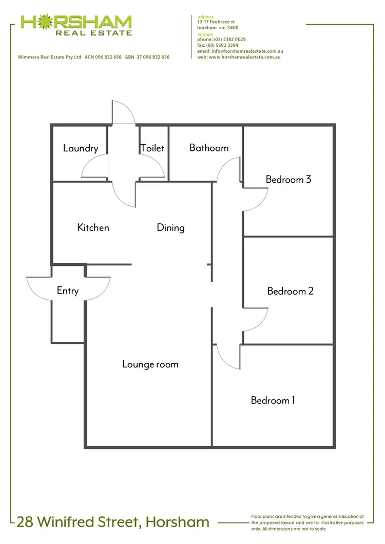Floorplan of Homely house listing, 28 Winifred Street, Horsham VIC 3400