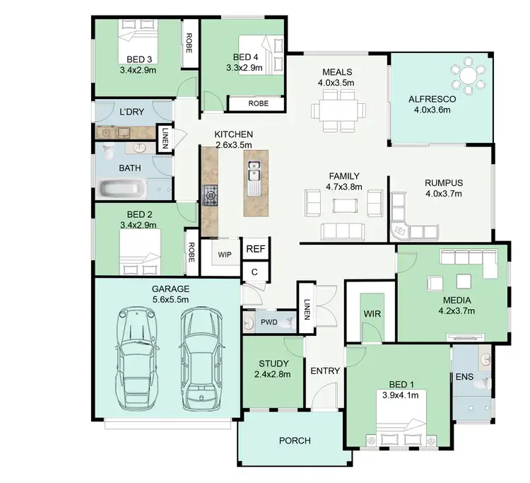 Floorplan of Homely house listing, Lot 38 Gosbell St, Tahmoor NSW 2573