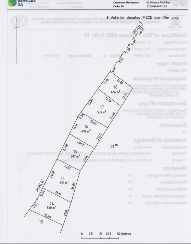 Floorplan of Homely land listing, LOT 18/42 Diosma Drive, Foul Bay SA 5577