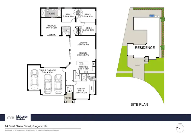 Floorplan of Homely house listing, 24 Coral Flame Circuit, Gregory Hills NSW 2557