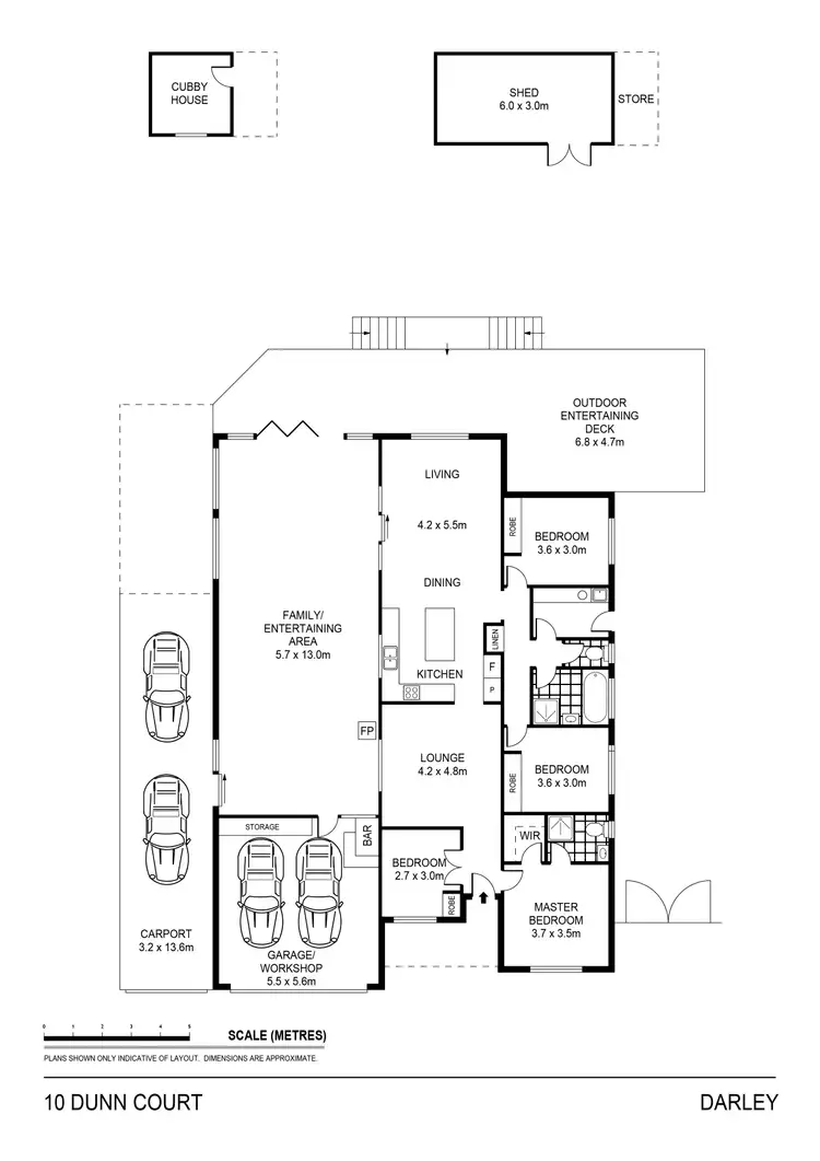 Floorplan of Homely house listing, 10 Dunn Court, Darley VIC 3340
