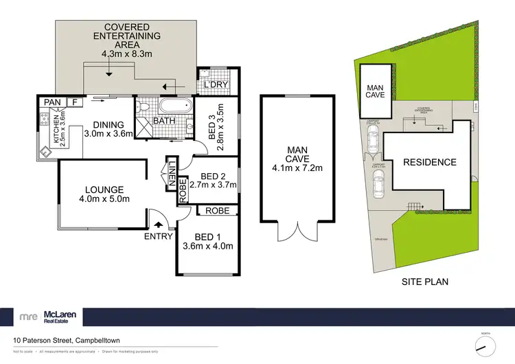 Floorplan of Homely house listing, 10 Paterson Street, Campbelltown NSW 2560