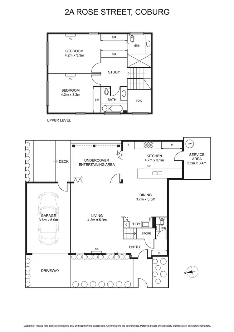 Floorplan of Homely house listing, 2A Rose Street, Coburg VIC 3058