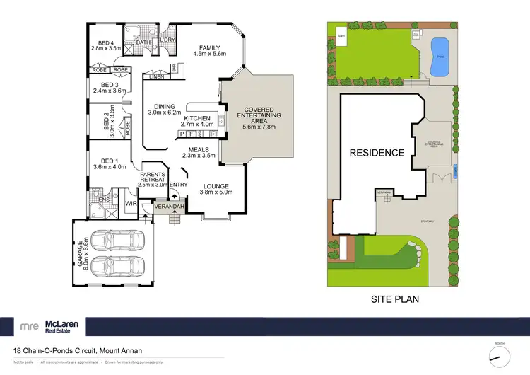 Floorplan of Homely house listing, 18 Chain-O-Ponds Circuit, Mount Annan NSW 2567