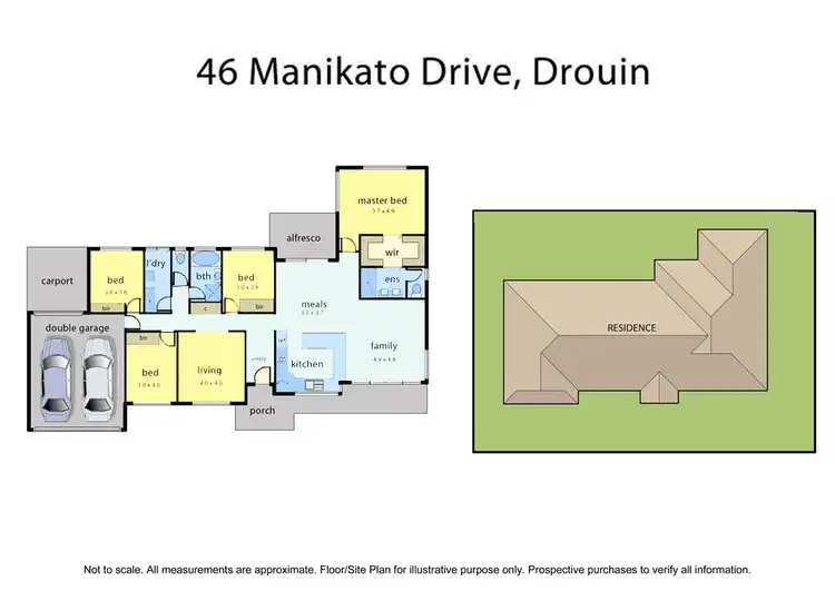 Floorplan of Homely house listing, 46 Manikato Drive, Drouin VIC 3818
