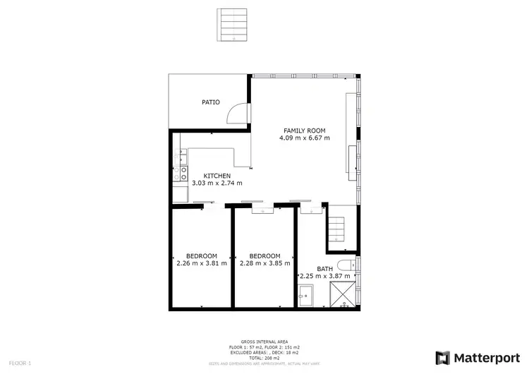 Floorplan of Homely house listing, 11 MARTIN STREET, Woodend QLD 4305